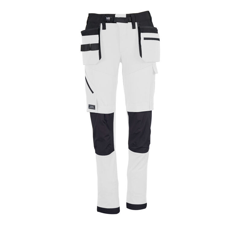 Comodo Workwear Painters White Trousers 4 Way Stretch