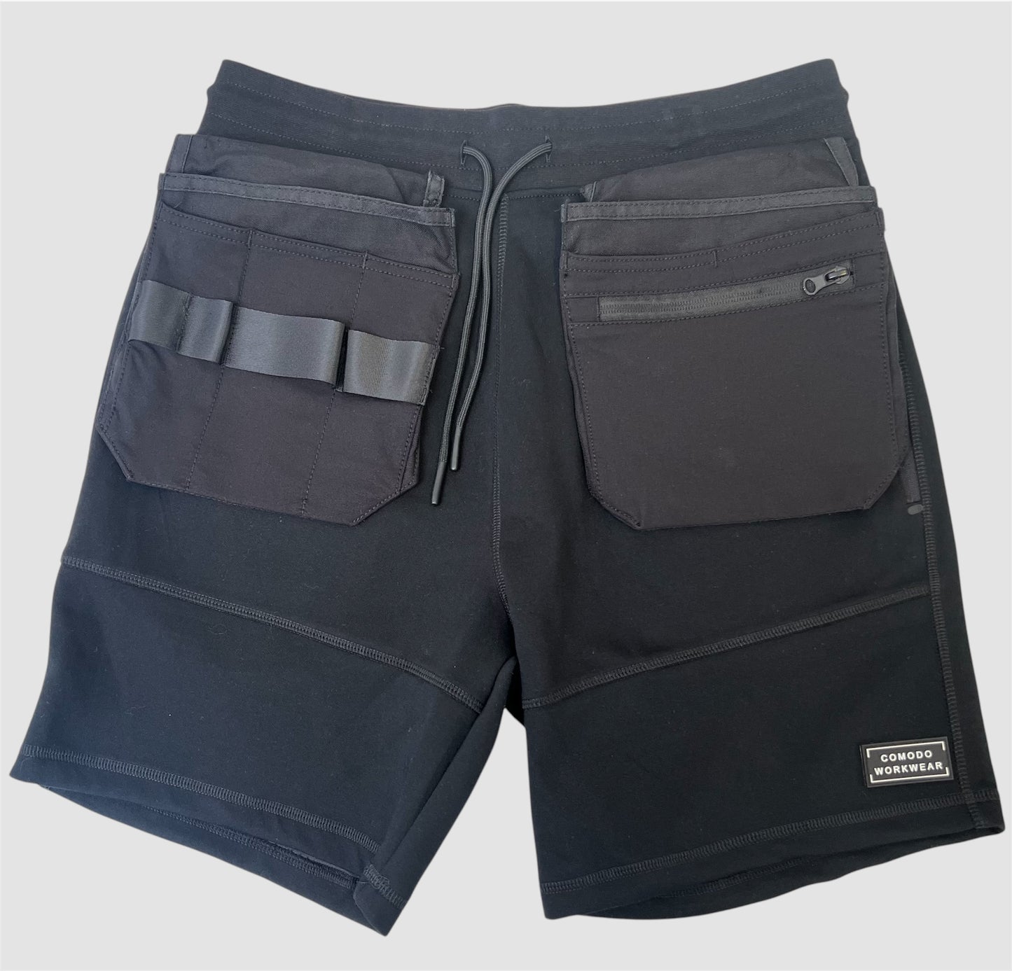 Pre Order (2 Weeks lead time) Upcycled Fashion Comodo Workwear Tech Jogger Shorts