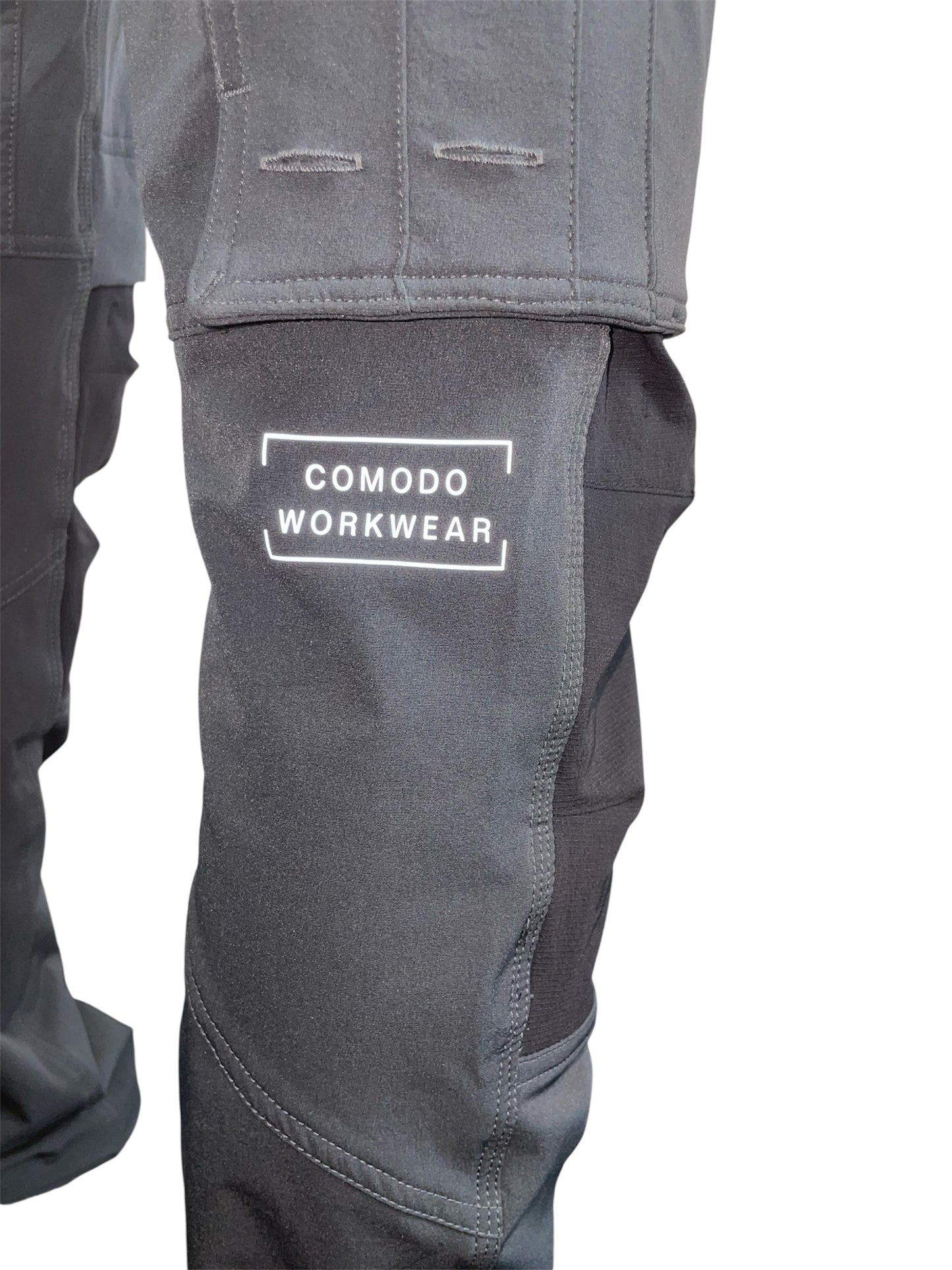 Comodo Workwear Joggers Slim Fit Trousers in Grey