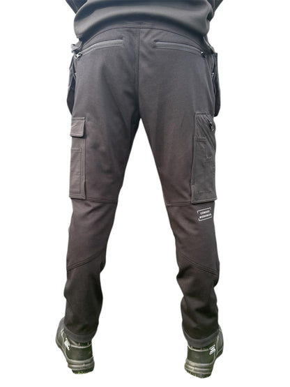 New Comodo Workwear Slim Fit Tradesman Trousers in Black