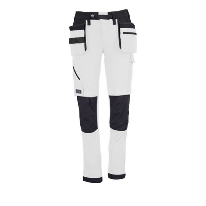 Comodo Workwear Painters White Trousers 4 Way Stretch