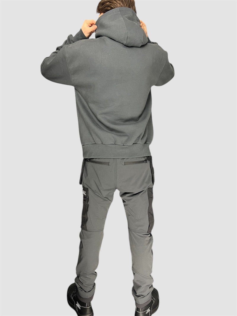 Comodo Workwear Hoodie and Trousers Set in Grey