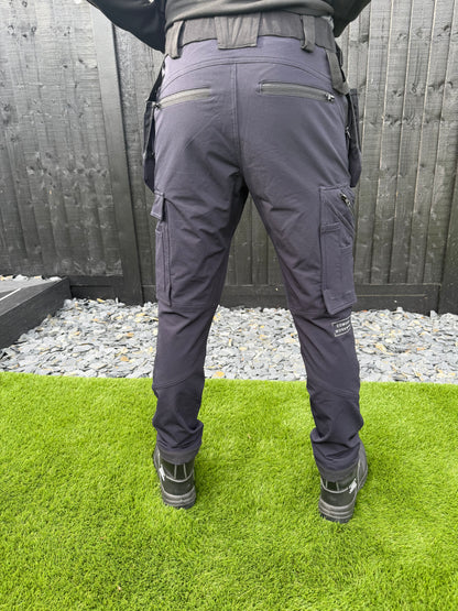 Comodo Workwear Joggers Slim Fit Trousers in Navy