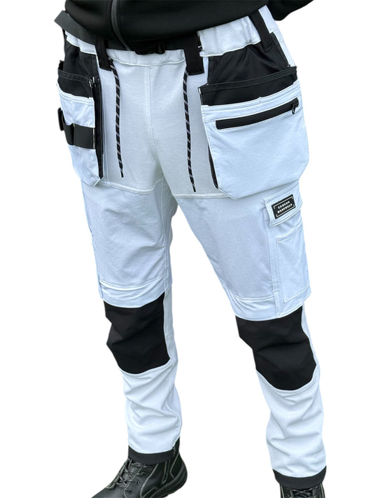 Comodo Workwear Painters White Trousers 4 Way Stretch