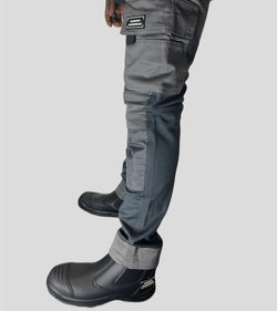 Comodo Workwear Steel Blacks Boots - Slip on Mid tops