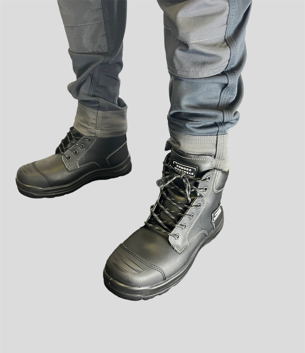 Comodo Workwear Steel Blacks Boots - Mid tops