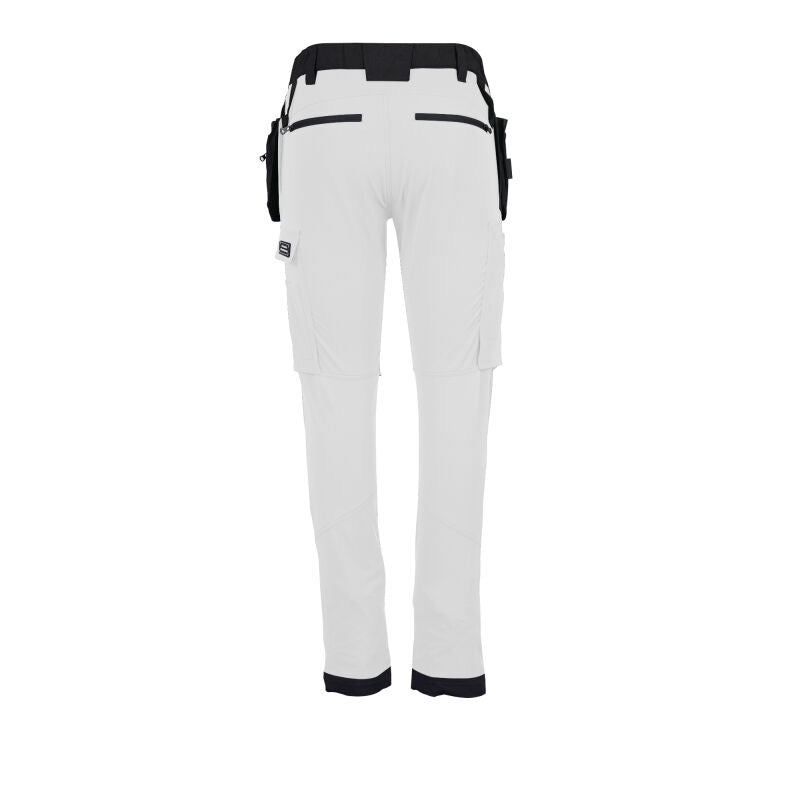 Comodo Workwear Painters White Trousers 4 Way Stretch