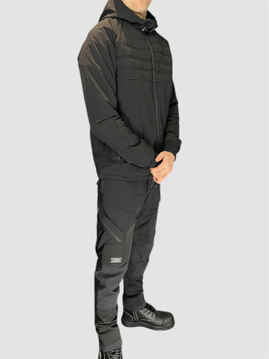 Comodo Workwear Tradesman Twinset 4 Way Stretch Slim Fit Black