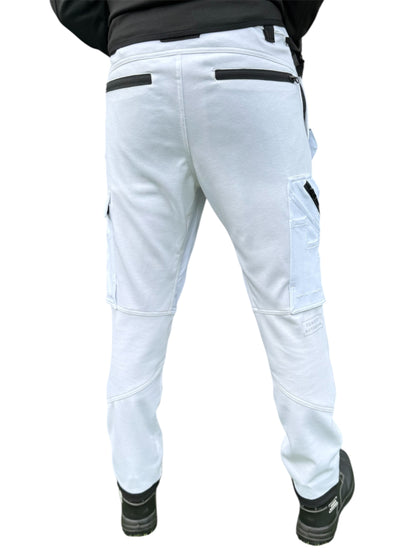 Comodo Workwear Painters White Trousers 4 Way Stretch