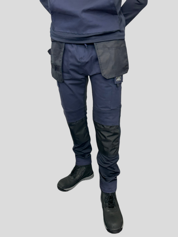 Buy Club Twenty One Workwear Hampton Cotton Navy Blue Safety Trouser, 4007,  Size: L Online At Best Price On Moglix