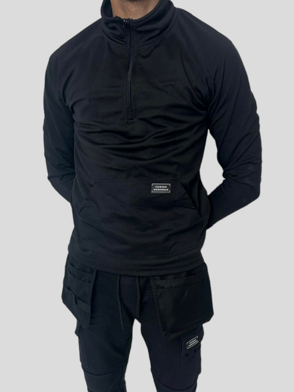 Comodo Workwear Matching Black 1/4 Zip