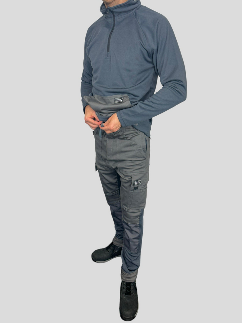 Comodo Workwear Trousers Poly-Tech Joggers in Dark Grey with No Holster Pockets