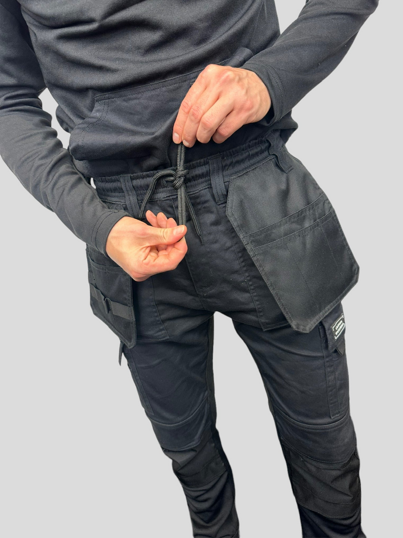 Comodo Workwear Trousers Poly Tech Joggers in Black