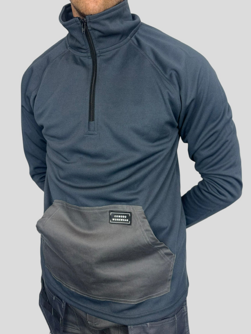 Comodo Workwear Matching Dark Grey 1/4 Zip
