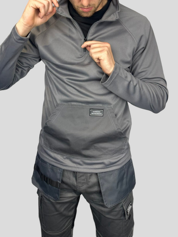 Comodo Workwear Matching Grey 1/4 Zip