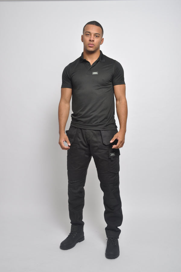 Comodo Premium Cool Black Workwear Polo